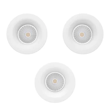 Infälld Lampa Saliceto 88 mm 2700K Set om 3 - Vit - Belysning - Spotlights & downlights