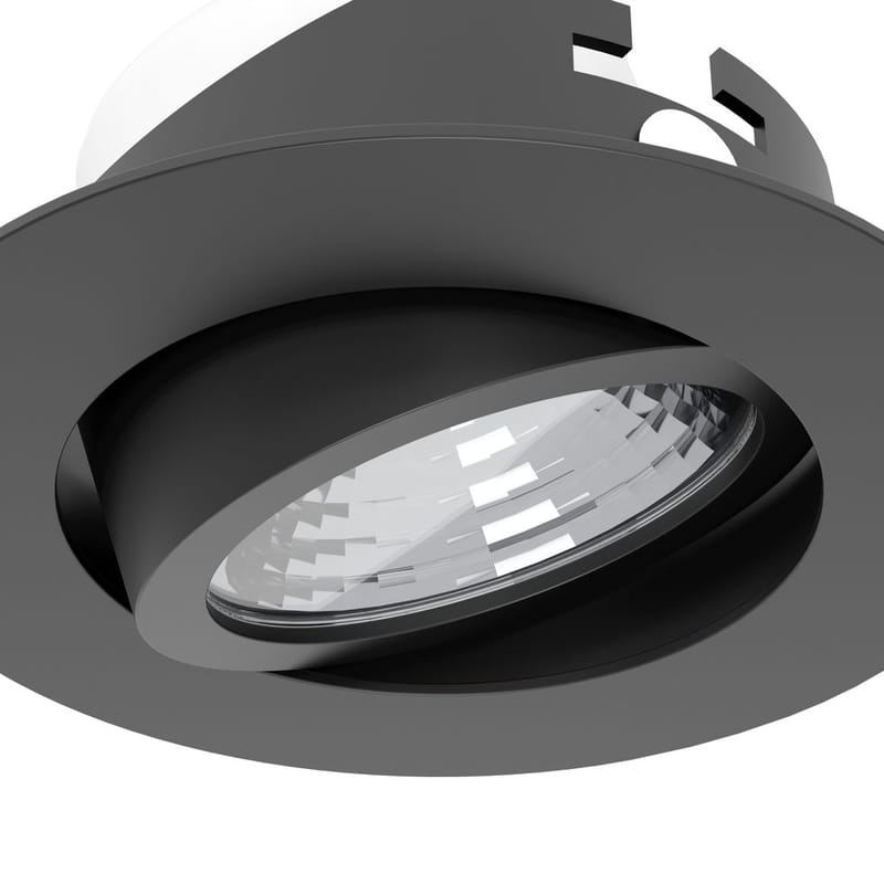 Infälld Lampa Saliceto 88 mm 4000K Set om 3 - Svart - Belysning - Spotlights & downlights