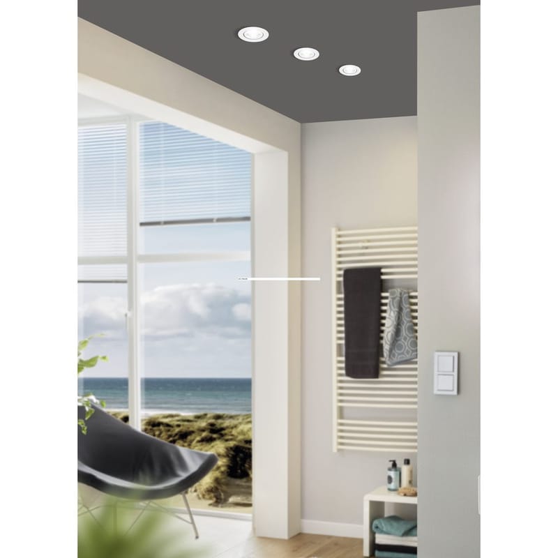 Infälld Lampa Saliceto 88 mm 4000K - Vit - Belysning - Spotlights & downlights