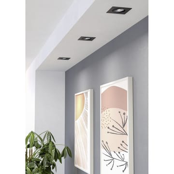 Infälld Lampa Saliceto 88x88 mm 2700K Set om 3 - Svart - Belysning - Spotlights & downlights