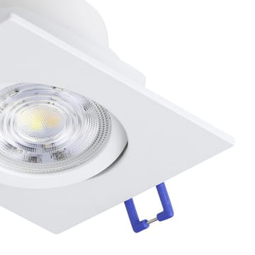 Infälld Lampa Saliceto 88x88 mm 2700K Set om 3 - Vit - Belysning - Spotlights & downlights