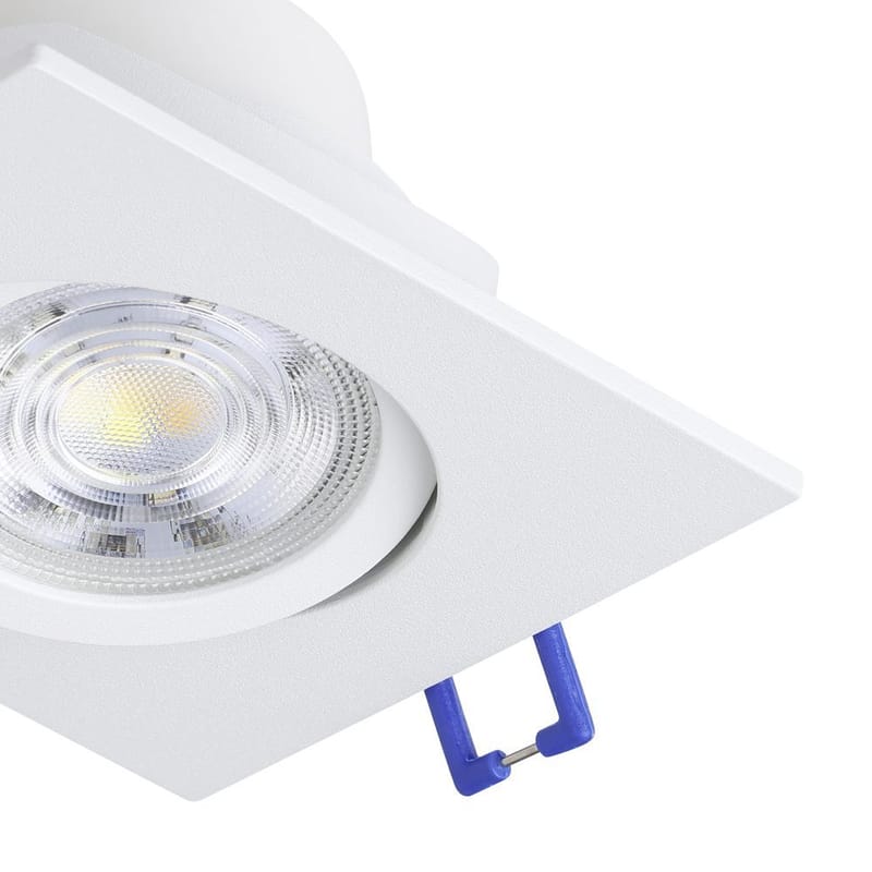 Infälld Lampa Saliceto 88x88 mm 2700K Set om 3 - Vit - Belysning - Spotlights & downlights