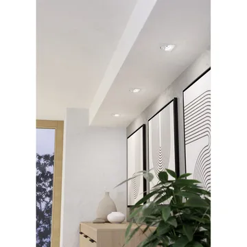 Infälld Lampa Saliceto 88x88 mm 4000K Set om 3 - Vit - Belysning - Spotlights & downlights