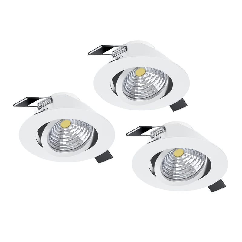 Infälld Lampa Saliceto Mobil Vit 4000K Set om 3 - 8,8 cm - Belysning - Spotlights & downlights