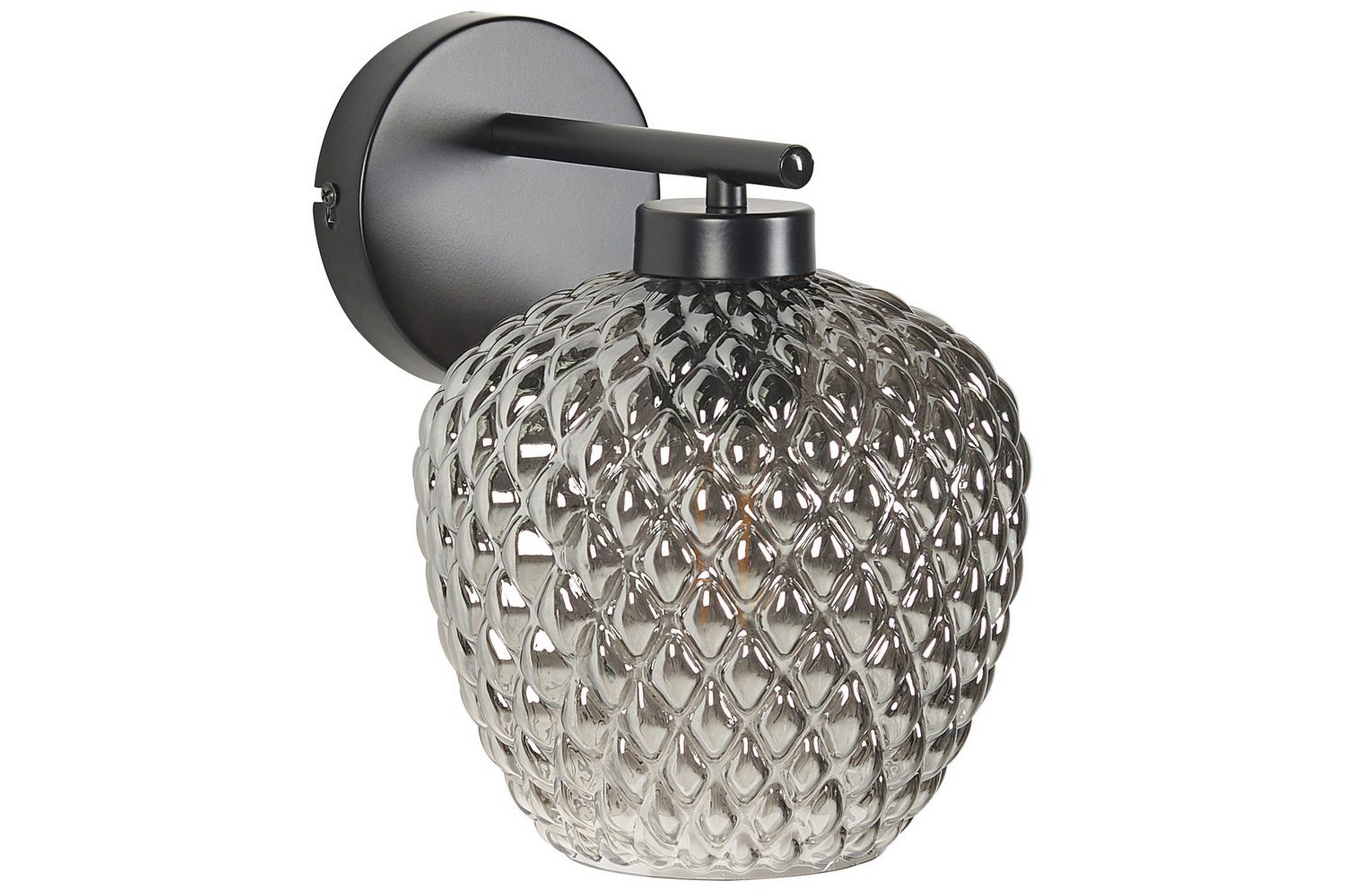Alonnis Vägglampa E27 Svart/Transparent