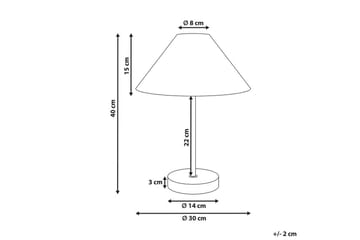 Boieba Bordslampa 40 cm E27 - Svart/Natur - Belysning - Lampor & belysning inomhus - Bordslampa