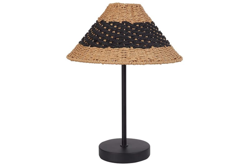Boieba Bordslampa 40 cm E27, Svart/Natur