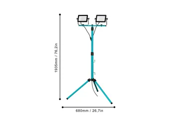 Arbetsbelysning Eglo LED-Stativstrålkastare med 2 Lampor 30W - Belysning - Lampor & belysning inomhus - Bordslampa - Skrivbordslampor & kontorslampor