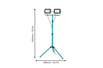 Arbetsbelysning Eglo LED-Stativstrålkastare med 2 Lampor 52W - Belysning - Lampor & belysning inomhus - Bordslampa - Skrivbordslampor & kontorslampor