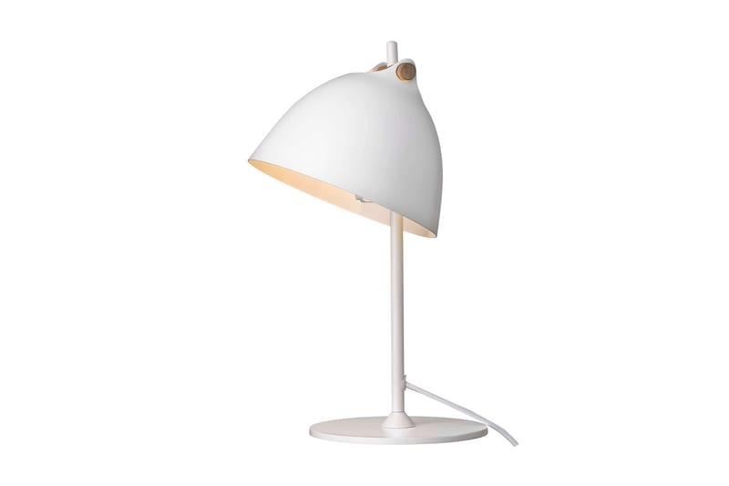 Bordslampa Århus Vit/Trä - Halo Design - Bordslampa - Fönsterlampa på fot - Hall lampa - Sängbordslampa - Fönsterlampa