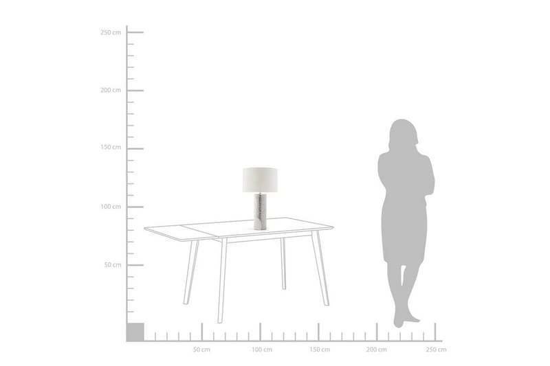 Bordslampa Aiken 30 cm - Vit - Belysning - Lampor & belysning inomhus - Bordslampa