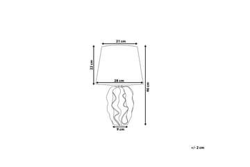 Bordslampa Allika 28 cm - Guld - Belysning - Lampor & belysning inomhus - Bordslampa