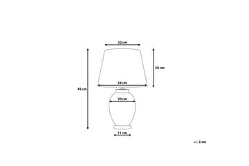 Bordslampa Brenta 34 cm - Blå - Belysning - Lampor & belysning inomhus - Bordslampa