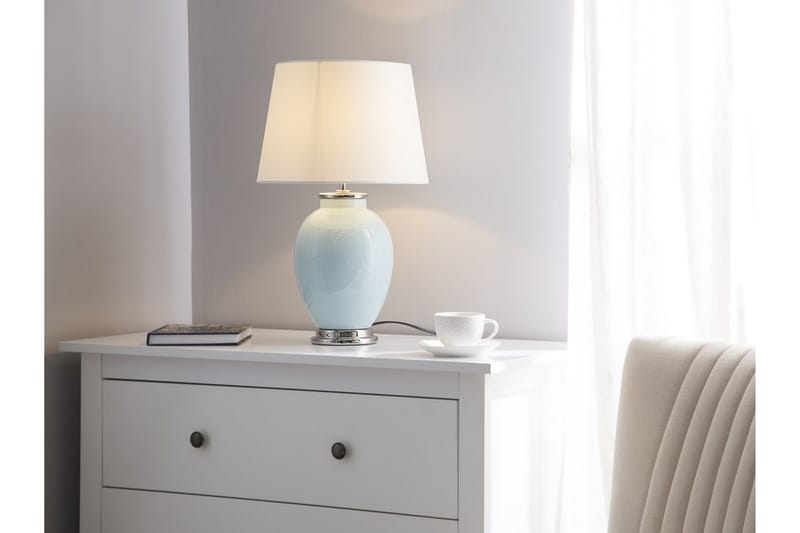 Bordslampa Brenta 34 cm - Blå - Bordslampa - Fönsterlampa på fot - Hall lampa - Sängbordslampa - Fönsterlampa