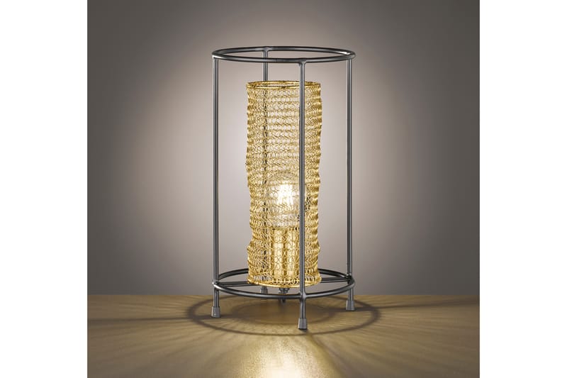 Bordslampa Clare - Grå/Guld - Bordslampa - Fönsterlampa på fot - Hall lampa - Sängbordslampa - Nätlampa - Fönsterlampa