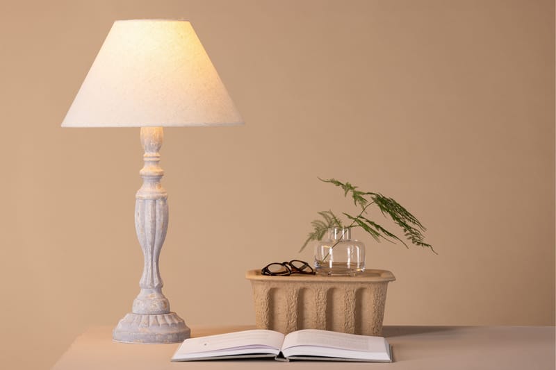 Bordslampa Dube 62 cm - Beige - Bordslampa - Fönsterlampa på fot - Hall lampa - Sängbordslampa - Fönsterlampa