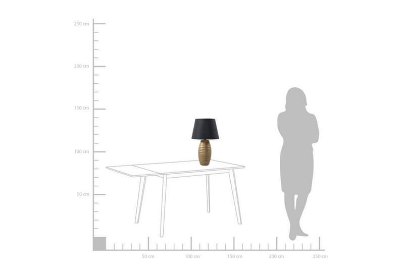 Bordslampa Ebro 33 cm - Guld - Belysning - Lampor & belysning inomhus - Bordslampa