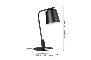 Bordslampa Eglo Oneda - Svart/Vit - Belysning - Lampor & belysning inomhus - Bordslampa - Skrivbordslampor & kontorslampor