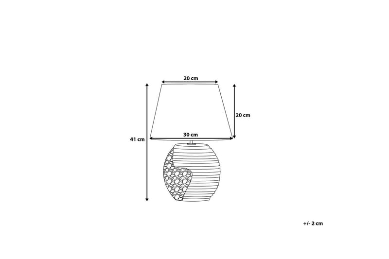 Bordslampa Esla 30 cm - Svart - Bordslampa - Fönsterlampa på fot - Hall lampa - Sängbordslampa - Fönsterlampa