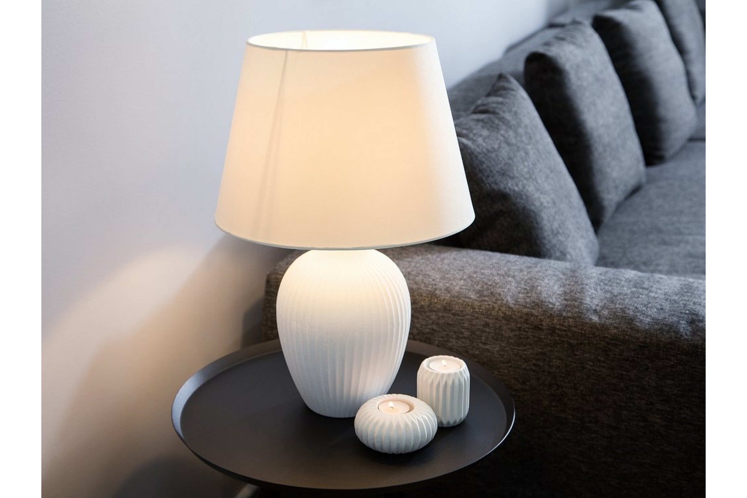 Bordslampa Fergus 33 cm Vit