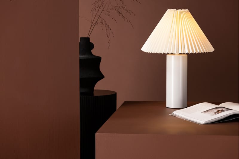 Bordslampa Halki 45 cm - Ljusgrå - Bordslampa - Fönsterlampa på fot - Hall lampa - Sängbordslampa - Fönsterlampa