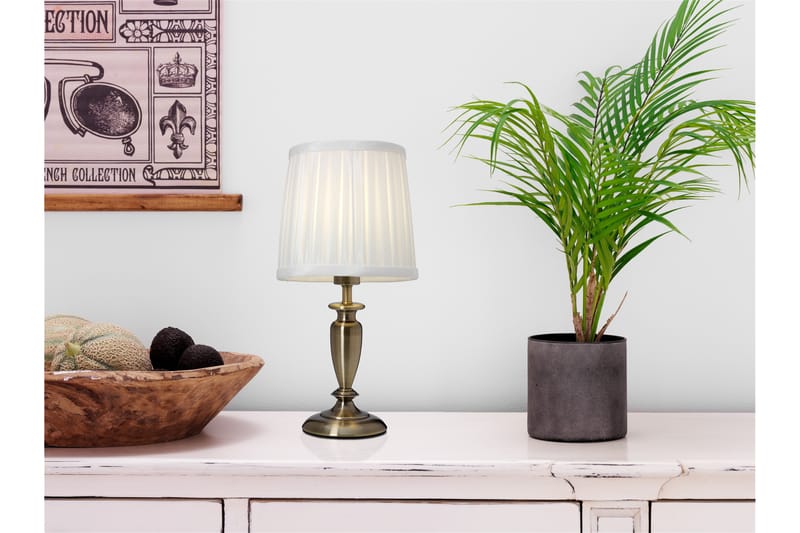 Bordslampa Ines Antik/Vit - Cottex - Bordslampa