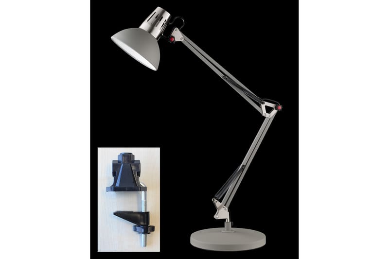 Bordslampa Jack - Grå - Bordslampa - Fönsterlampa på fot - Hall lampa - Sängbordslampa - Fönsterlampa