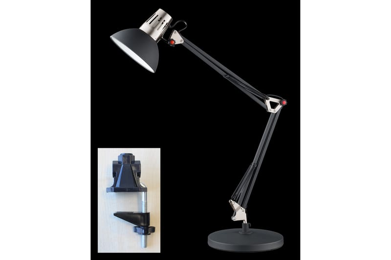Bordslampa Jack - Svart - Bordslampa - Fönsterlampa på fot - Hall lampa - Sängbordslampa - Fönsterlampa