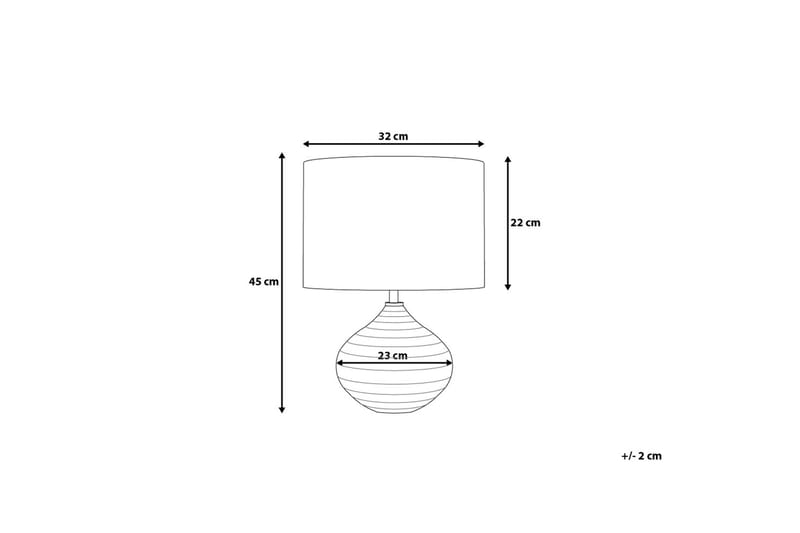 Bordslampa Kuban 32 cm - Silver - Belysning - Lampor & belysning inomhus - Bordslampa