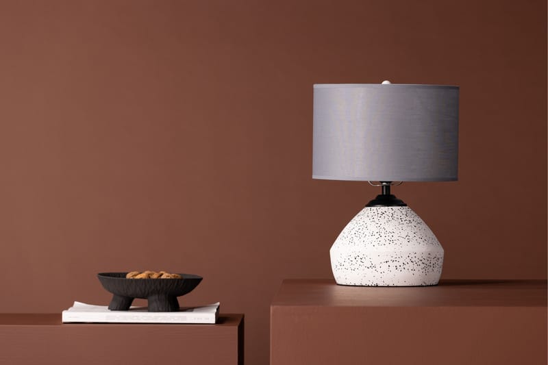 Bordslampa Lalan 36 cm - Vit - Bordslampa - Fönsterlampa på fot - Hall lampa - Sängbordslampa - Fönsterlampa