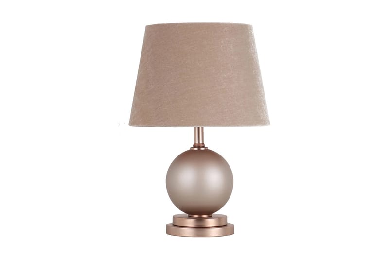 Bordslampa Luxo H45 cm Matt Champagne/Glas - Fönsterlampa - Bordslampa - Fönsterlampa på fot - Sängbordslampa - Hall lampa