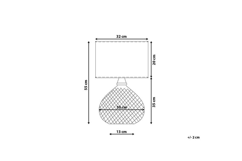 Bordslampa Madon 32 cm - Guld - Belysning - Lampor & belysning inomhus - Bordslampa