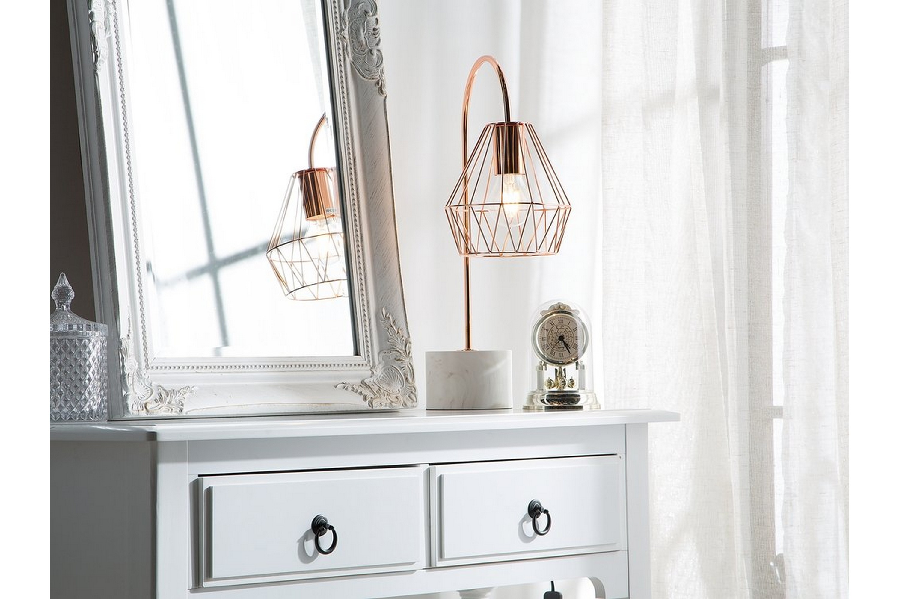 Bordslampa Mooni 35 cm Koppar