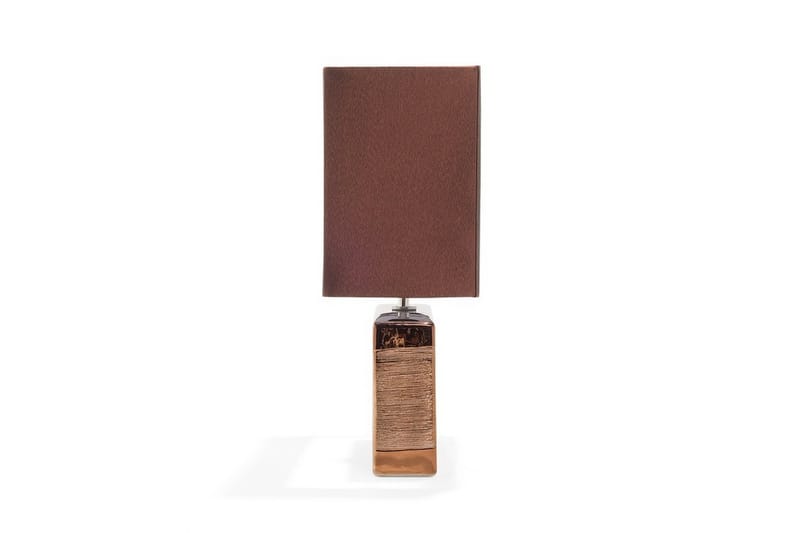 Bordslampa Onyx 16 cm - Brun - Bordslampa - Fönsterlampa på fot - Hall lampa - Sängbordslampa - Fönsterlampa