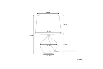 Bordslampa Osum 25 cm - Transparent - Belysning - Lampor & belysning inomhus - Bordslampa