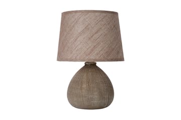 Bordslampa Ramzi 19 cmRund Brun