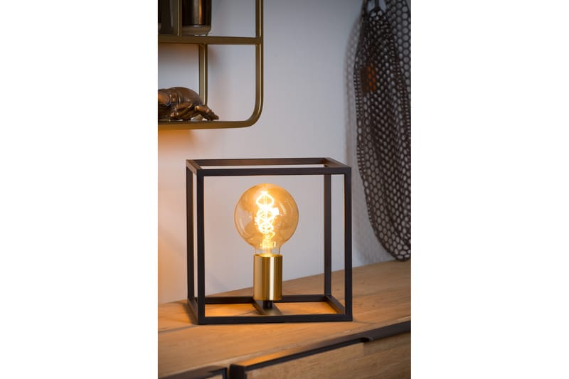 Bordslampa Ruben Svart - Lucide - Bordslampa - Fönsterlampa på fot - Hall lampa - Sängbordslampa - Fönsterlampa