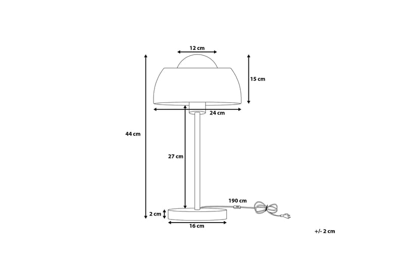 Bordslampa Senette 24 cm - Koppar - Bordslampa - Fönsterlampa på fot - Hall lampa - Sängbordslampa - Fönsterlampa