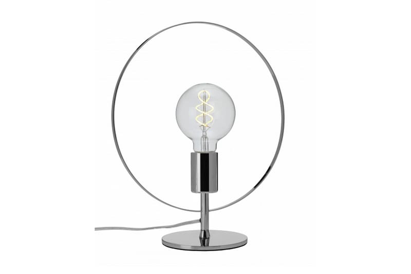 Bordslampa Spartan Ringo 30 cm Rund Krom/Blank - Cottex - Bordslampa - Fönsterlampa på fot - Hall lampa - Sängbordslampa - Fönsterlampa