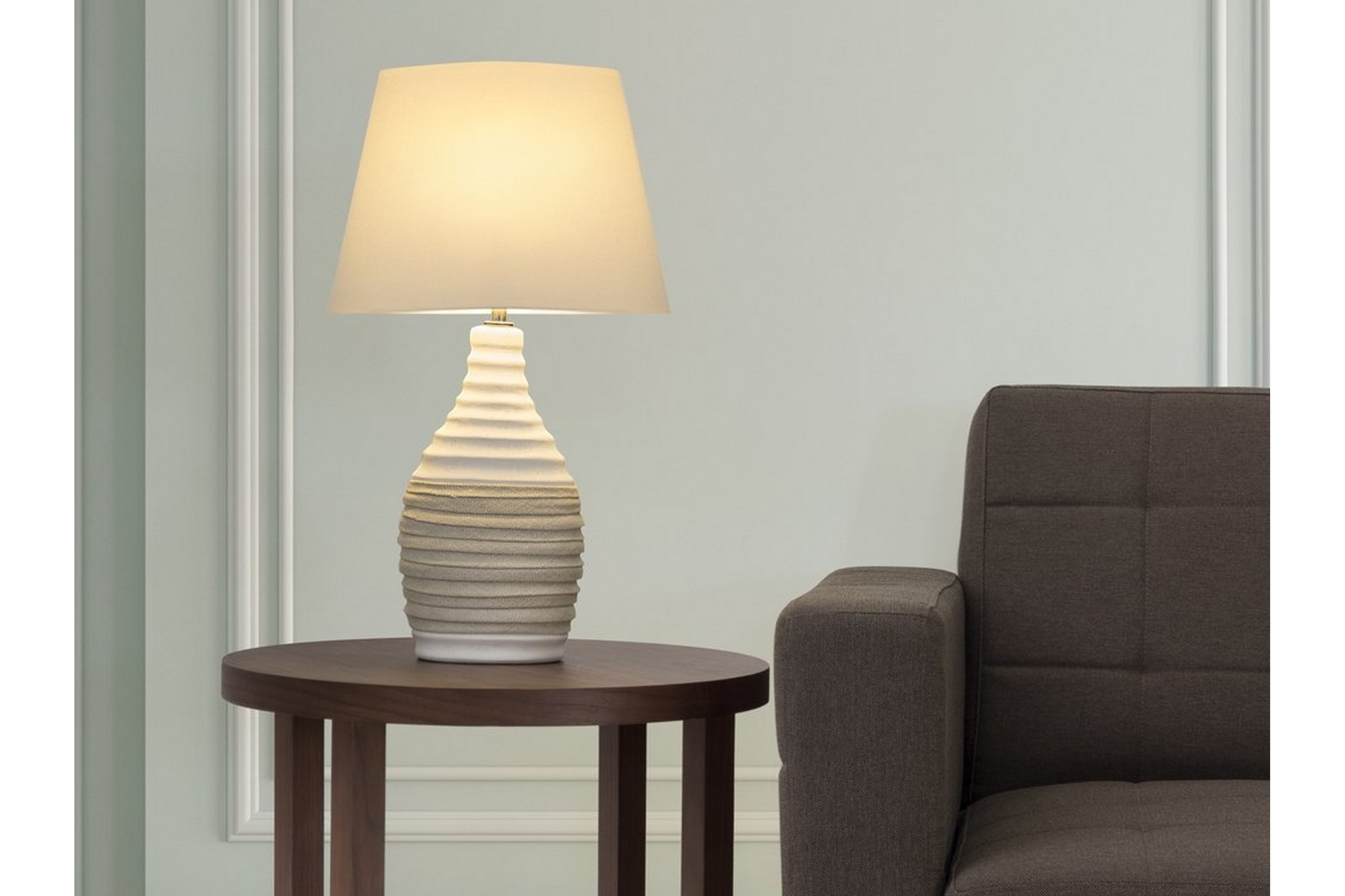Bordslampa Tormes 33 cm Vit