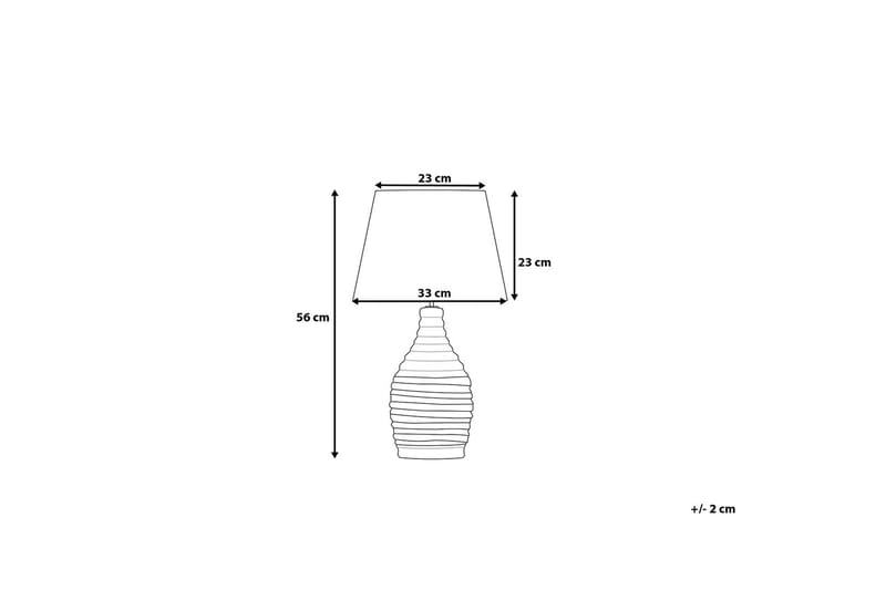 Bordslampa Tormes 33 cm - Vit - Bordslampa - Fönsterlampa på fot - Hall lampa - Sängbordslampa - Fönsterlampa