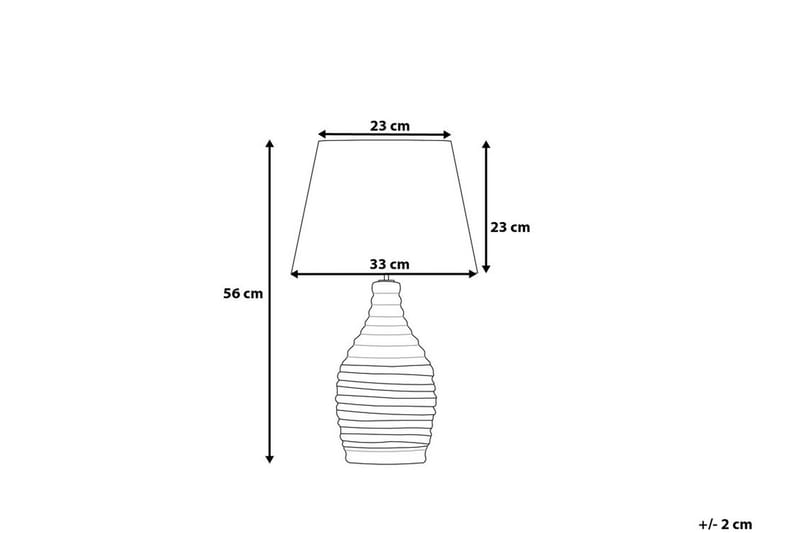 Bordslampa Tormes 33 cm - Vit - Bordslampa - Fönsterlampa på fot - Hall lampa - Sängbordslampa - Fönsterlampa