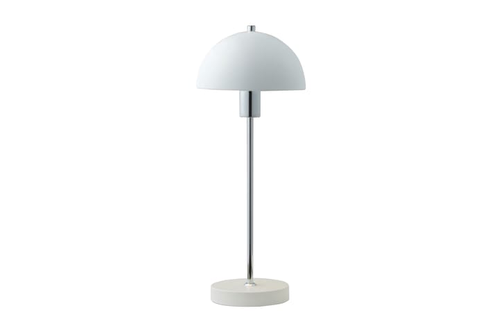 Bordslampa Vienda 20 cm Rund Glas/Krom/Vit - Fönsterlampa - Hall lampa - Bordslampa - Fönsterlampa på fot - Sängbordslampa