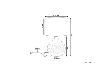 Bordslampa Yakima 28 cm - Brun - Belysning - Lampor & belysning inomhus - Bordslampa