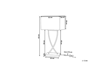 Bordslampa Yasuni 20 cm - Vit - Belysning - Lampor & belysning inomhus - Bordslampa