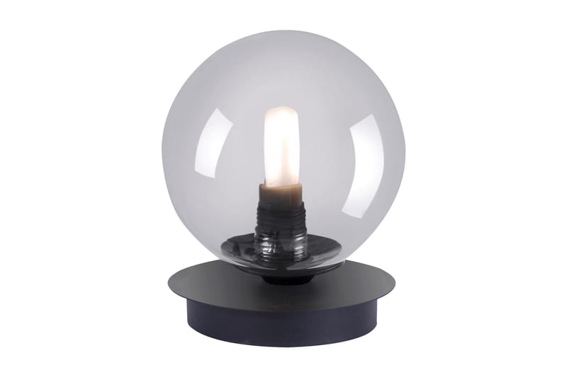 Bordslampa Zinacan 12x12 cm - Svart - Bordslampa - Fönsterlampa på fot - Hall lampa - Sängbordslampa - Fönsterlampa