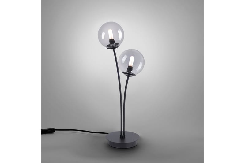 Bordslampa Zinacan 14x19 cm - Svart - Bordslampa - Fönsterlampa på fot - Hall lampa - Sängbordslampa - Fönsterlampa