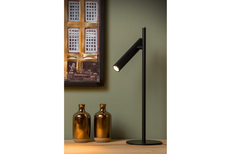 Bordslampa Philon Svart - Lucide - Bordslampa - Fönsterlampa på fot - Hall lampa - Sängbordslampa - Fönsterlampa