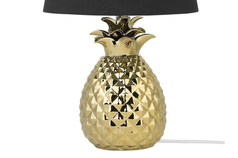 Bordslampa Pineapple 32 cm - Guld - Bordslampa - Fönsterlampa på fot - Hall lampa - Sängbordslampa - Fönsterlampa