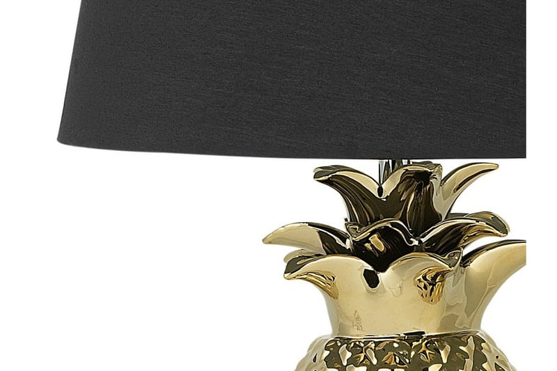 Bordslampa Pineapple 32 cm - Guld - Bordslampa - Fönsterlampa på fot - Hall lampa - Sängbordslampa - Fönsterlampa